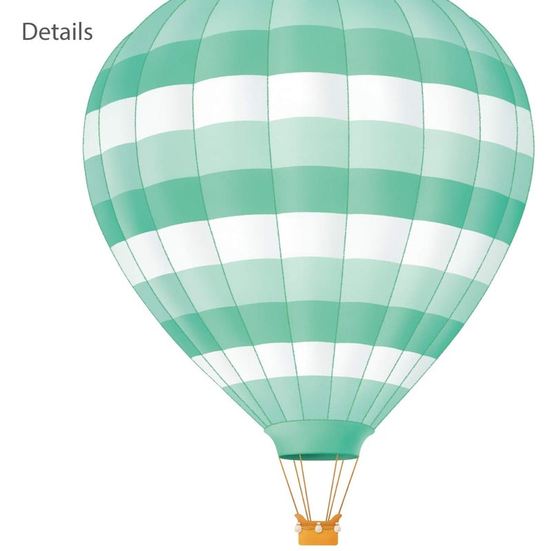 Decowall ملصقات حائط للأطفال من DECOWALL DS8-1801 على شكل قوس قزح و بالونات هوائية، ملصقات حائط قابلة للإزالة والتثبيت، لتزيين غرفة الأطفال أو غرفة النوم أو غرفة المعيشة. - Image 4